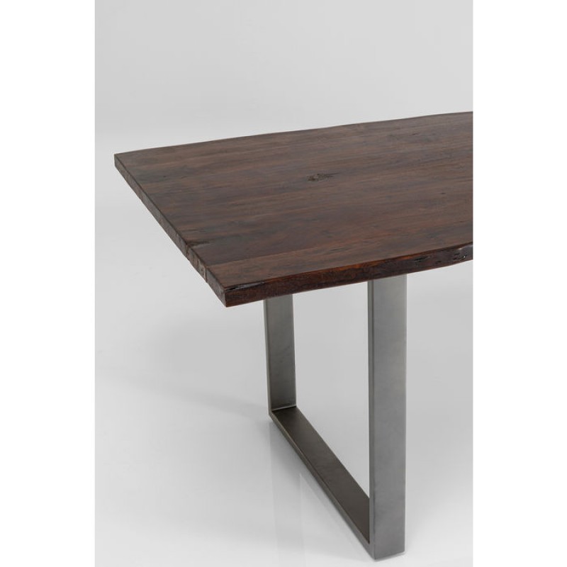 Table Harmony Dark Crude Steel 160x80